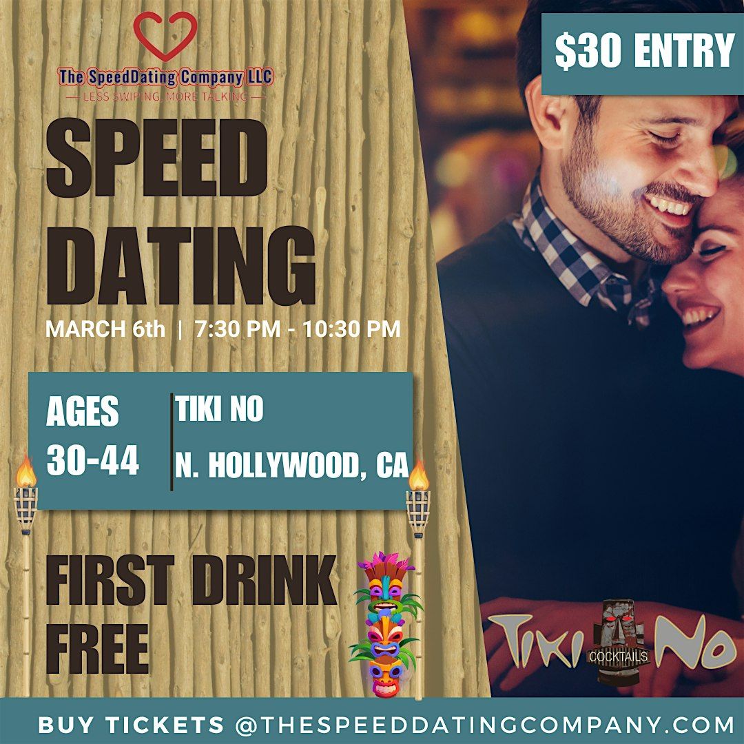 SPEED DATING | 30-44, FIRST DRINK FREE!