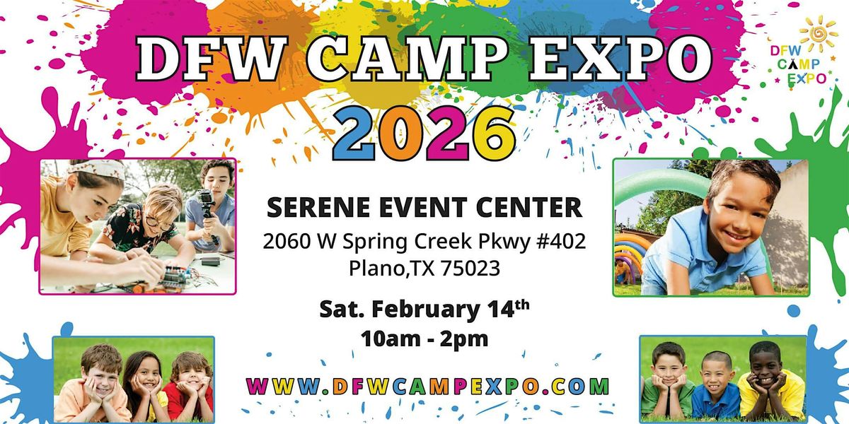 2026 DFW Camp Expo at Serene Event Center in Plano