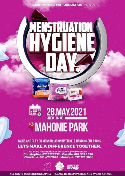 Menstruation Hygiene Day Eldos Johannesburg 28 May 2021