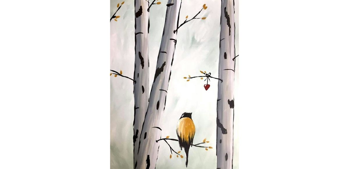 Bird on a Branch Painting Party at Bright Ideas Brewing