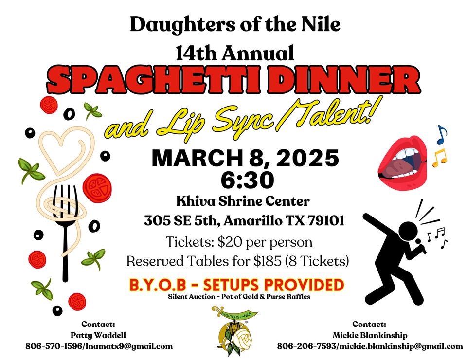 Annual Spaghetti Dinner and Lip sync 