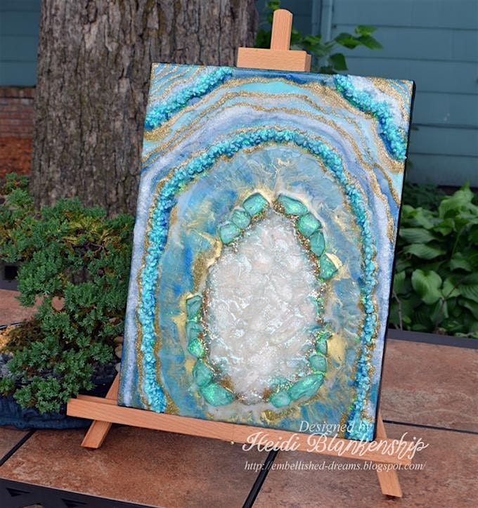 Columbus Brewing Company: Make Your Own Resin Geode on Canvas