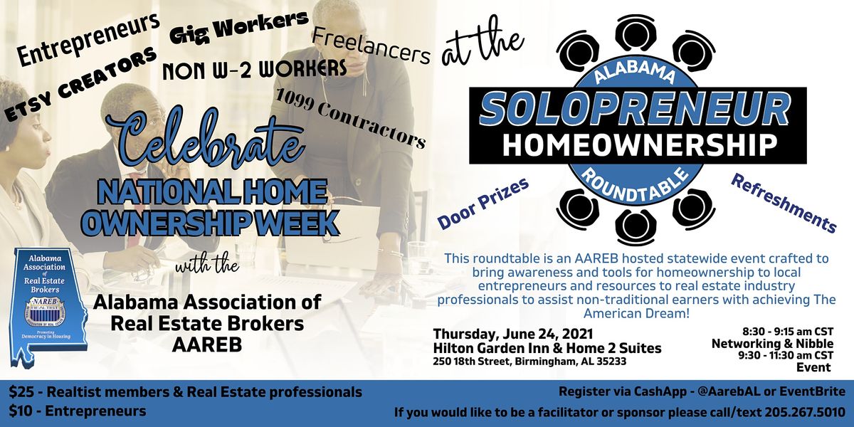 Alabama Solopreneur Homeownership Roundtable