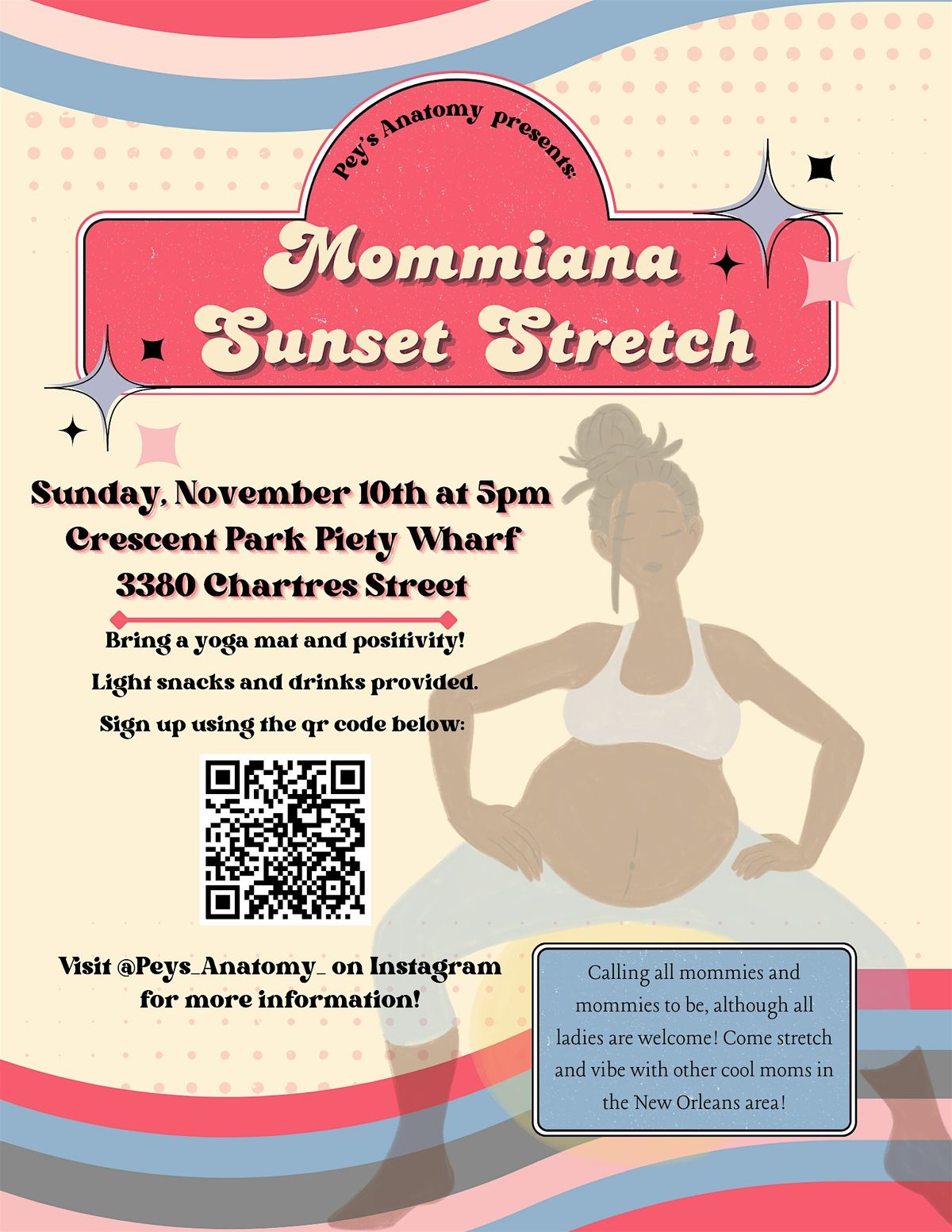 Mommiana Sunset Stretch Class