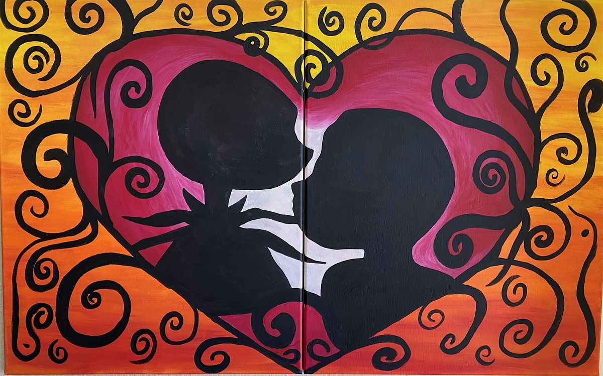 Jack and Sally Painting: A Couples Paint And Sip Experience