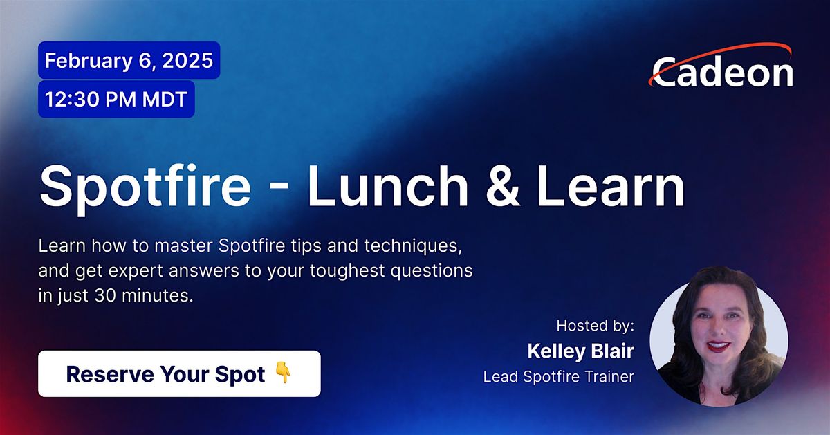 Spotfire Lunch & Learn