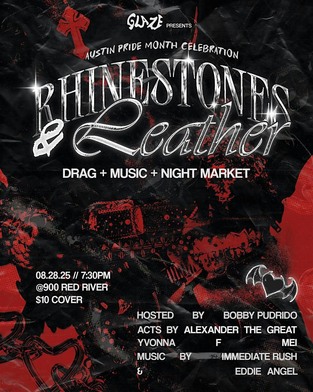 Glaze Zine Presents: Rhinestones and Leather