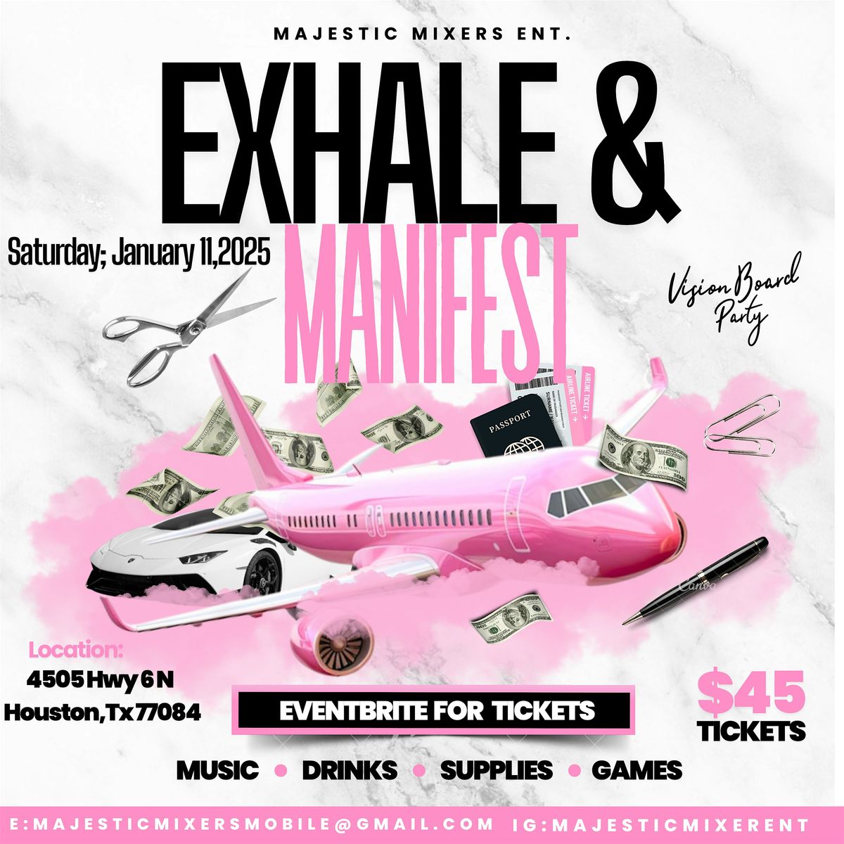 Exhale & Manifest Vision Board Party