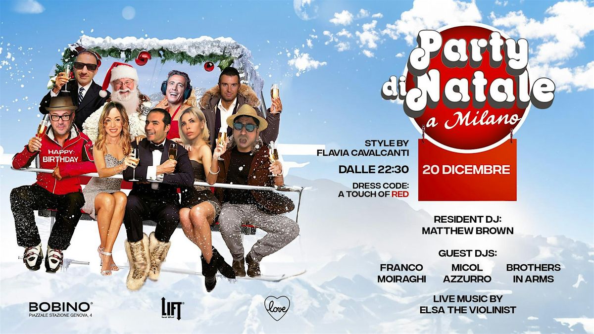 LIFT&BOBINO Party di Natale a Milano