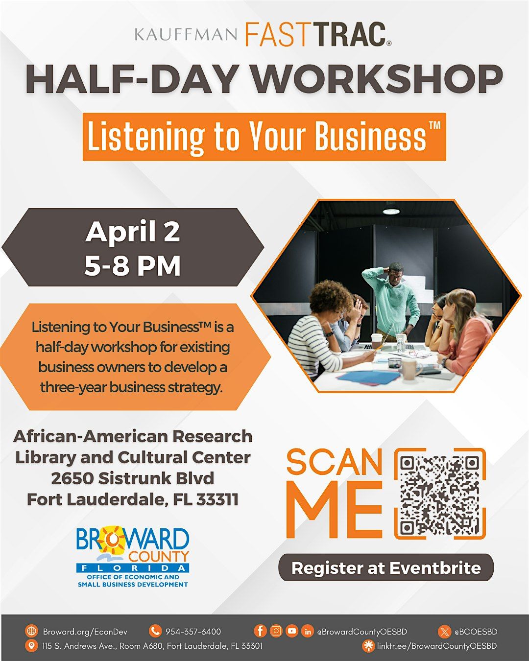 Kauffman FastTrac\u00ae Half-day Session: Listening to Your Business\u2122