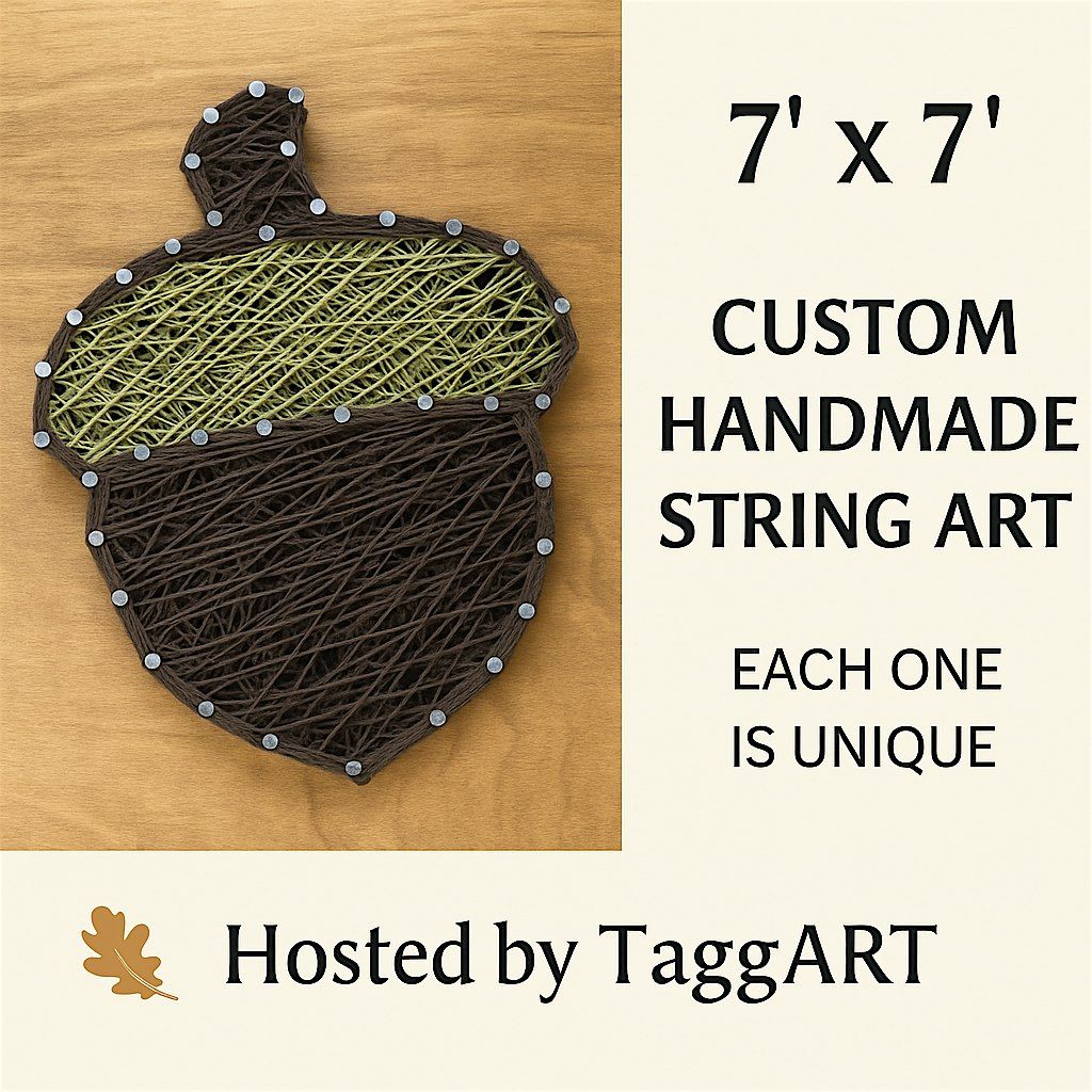 Acorn String Art Class