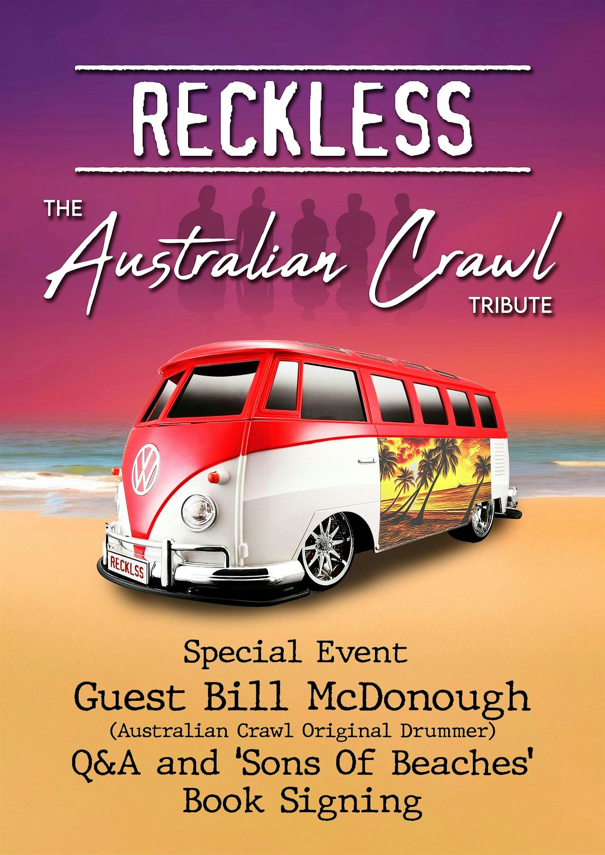 Reckless - The Australian Crawl Tribute Live @ Ellis Beach Bar and Grill