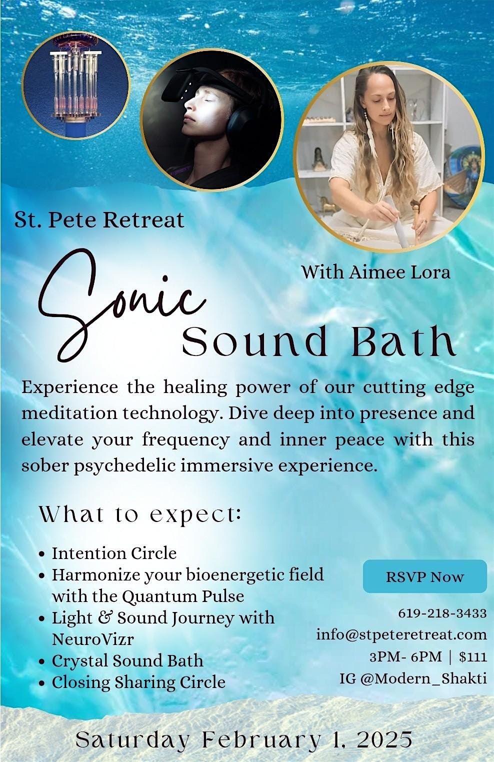 Sonic Sound Bath: Sober Psychedelic Experience