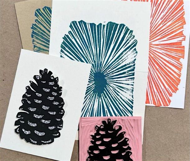 Holiday Card Block Printing