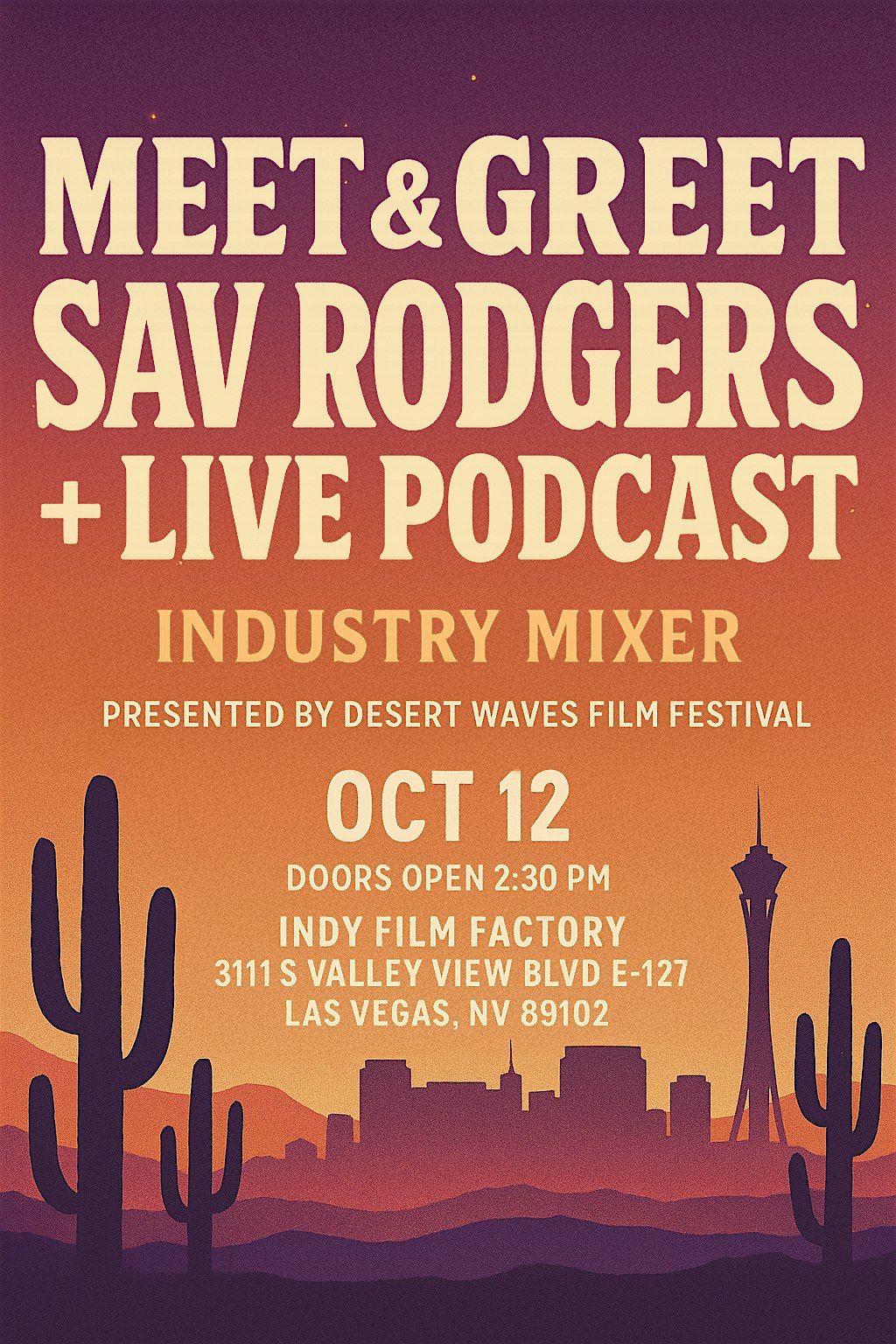 Meet & Greet w\/Director of Chasing Chasing Amy + Industry Mixer