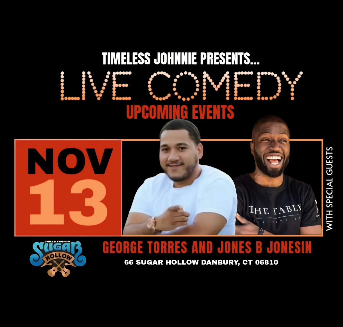 Timeless Johnnie Presents: LIVE COMEDY