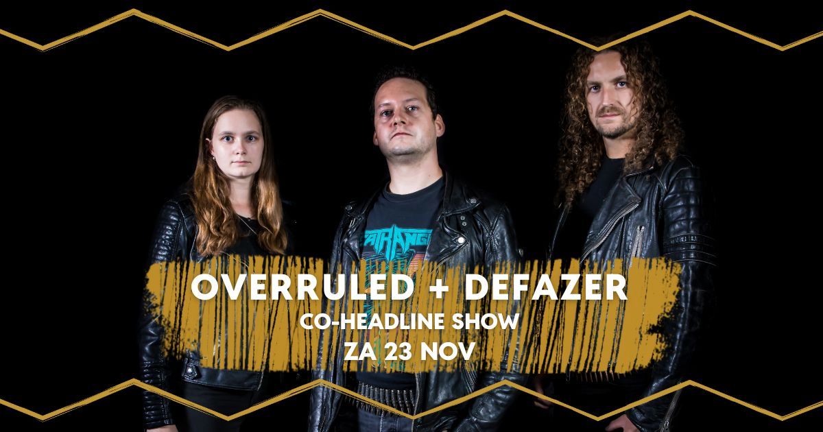 Overruled + Defazer | Dynamo Eindhoven | Zaterdag 23 november