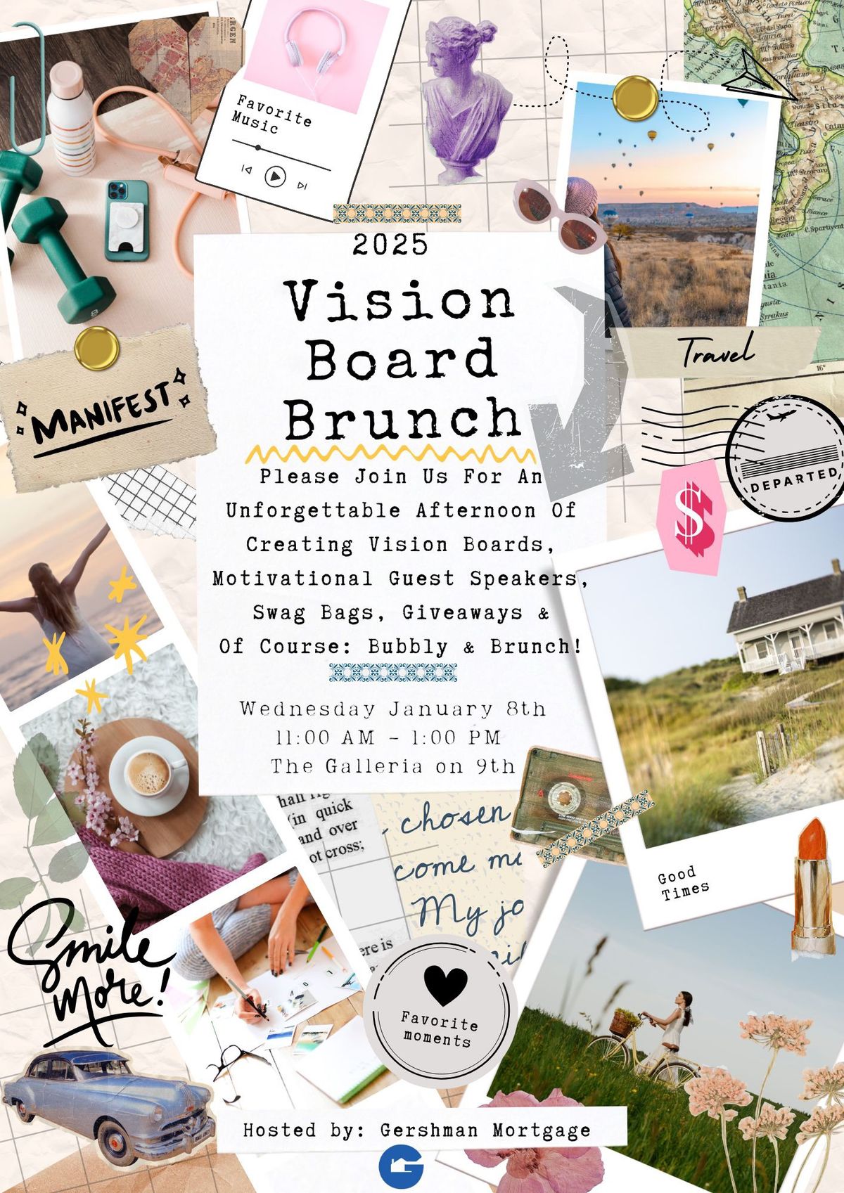 Vision Board Brunch 2025 - Envision Success: Building Dreams Together with Gershman Mortgage