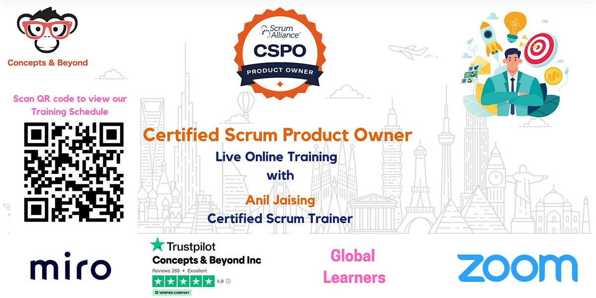 Certified Scrum Product Owner (CSPO) -  Live Online