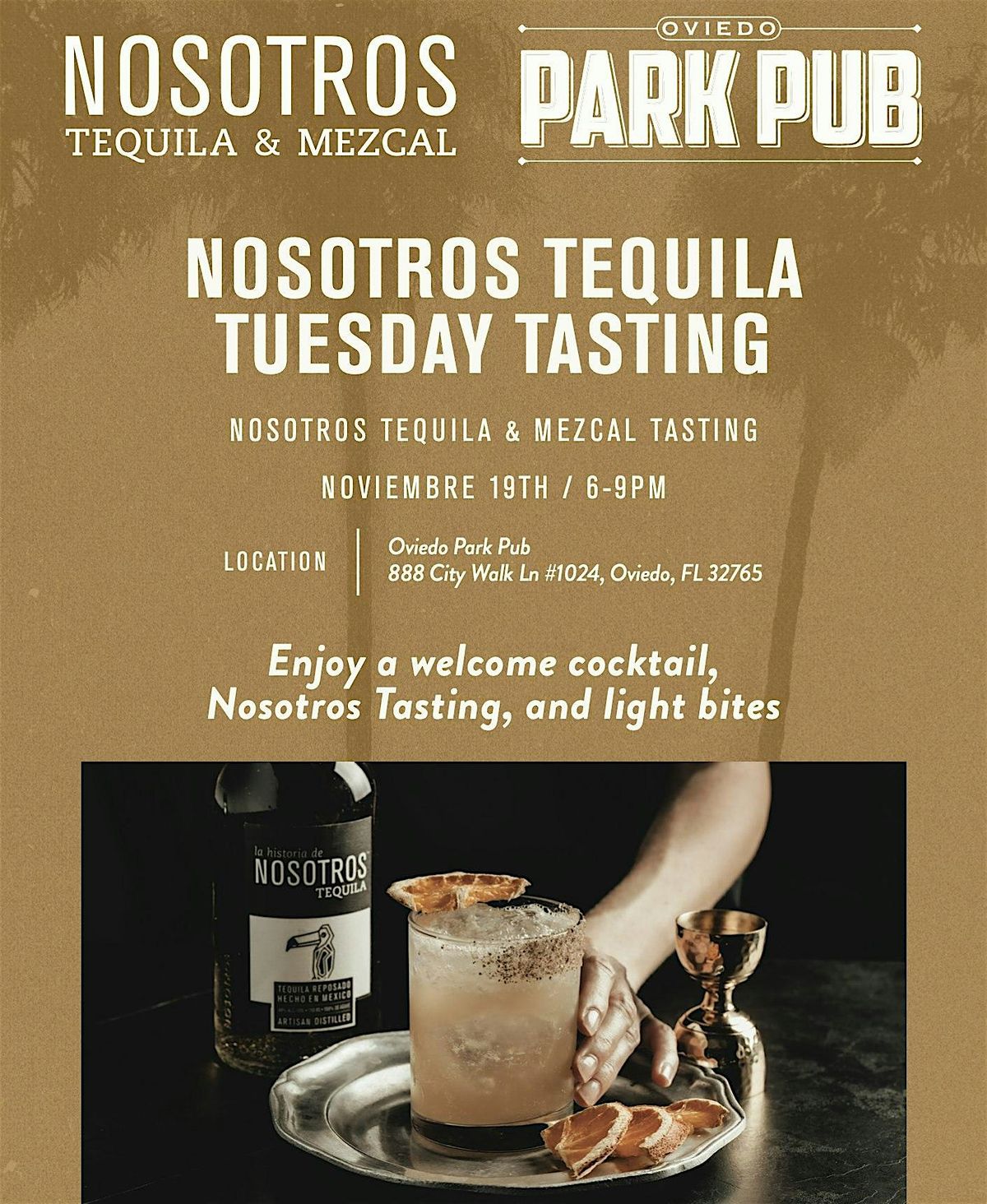 Nosotros Tequila Tuesday Tasting at OPP