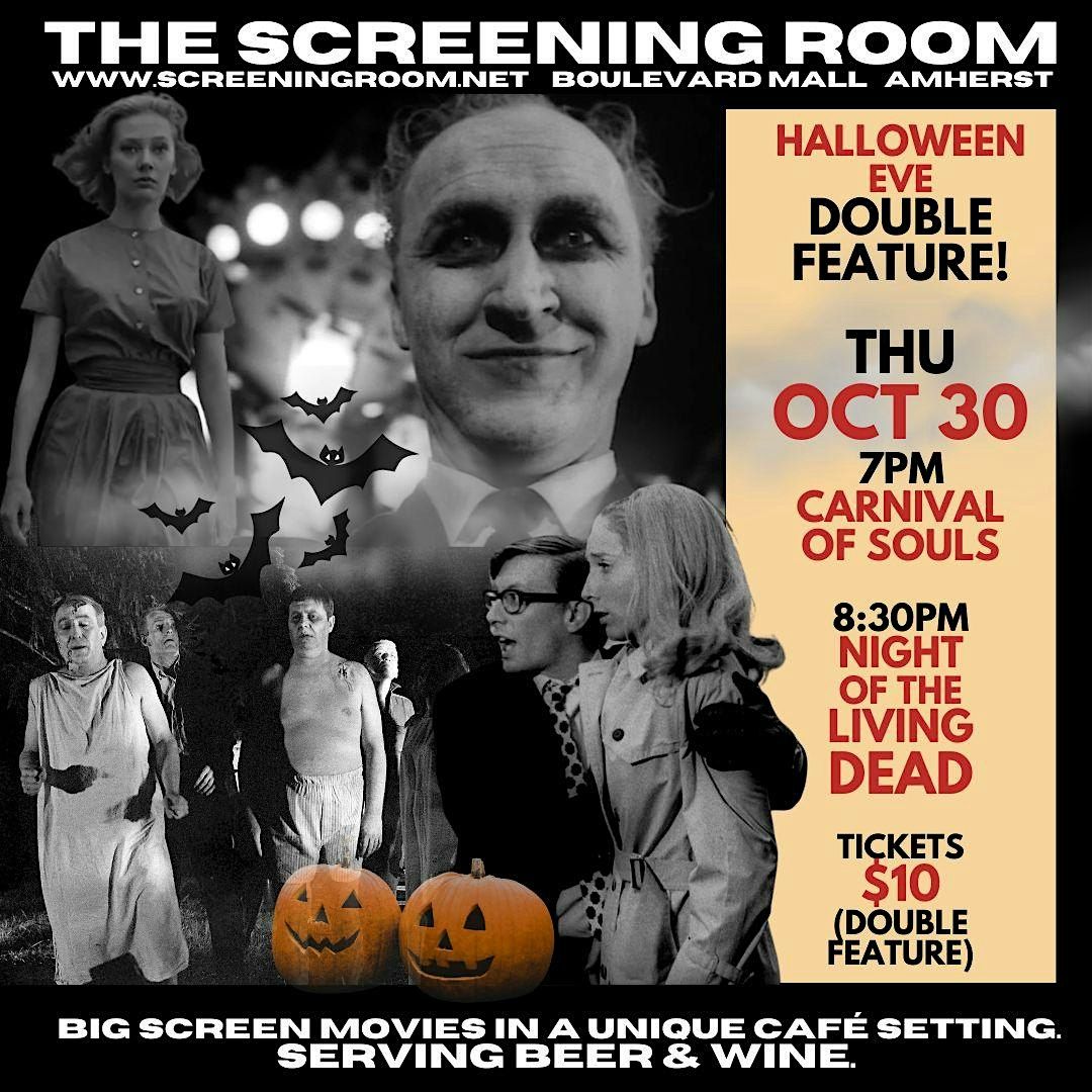 Halloween Eve Double Feature: CARNIVAL OF SOULS + NIGHT OF THE LIVING DEAD