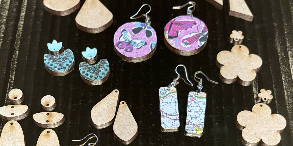 Decoupage Earrings