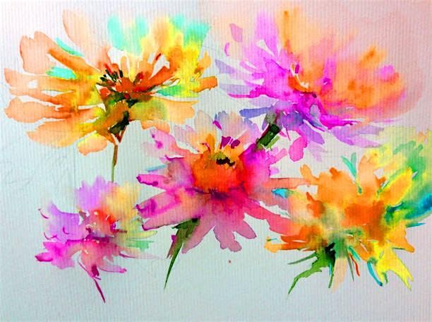 Wild Blooms: Fauvist Florals in Expressive Gouache