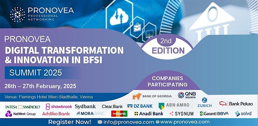 Pronovea Digital Transformation & Innovation in BFSI Summit 2025