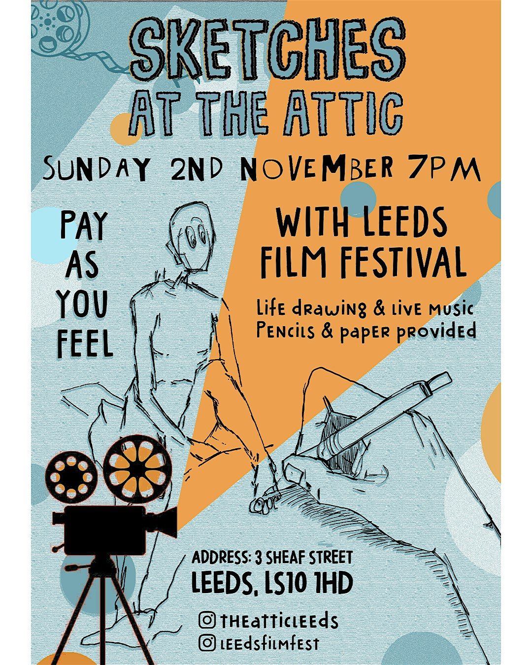 Sketches [Life Drawing & Live Music] with Leeds Film Festival [Nov 2nd]