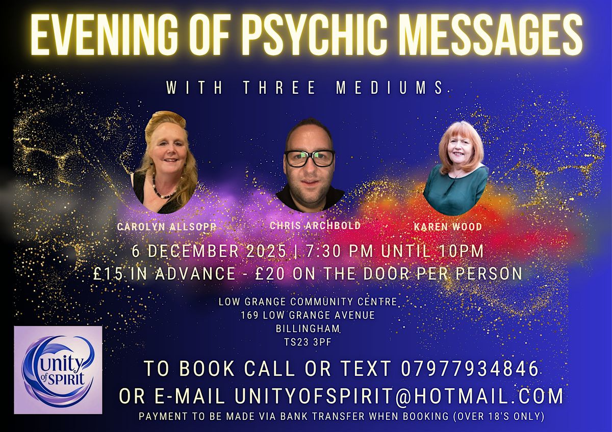 Evening Of Psychic Messages