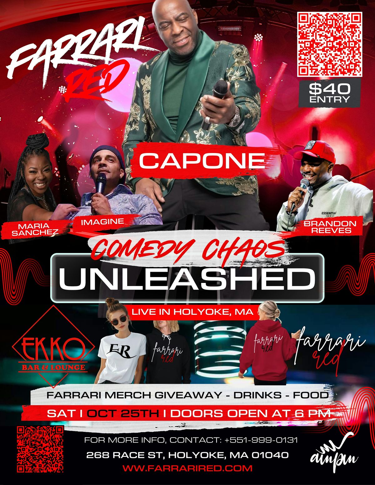Farrari Red Presents Comedy Chaos Unleashed