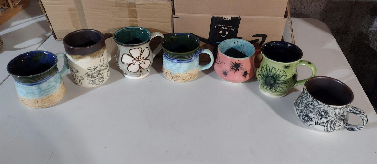 Stoneware Mug class - Paint Night with Wine