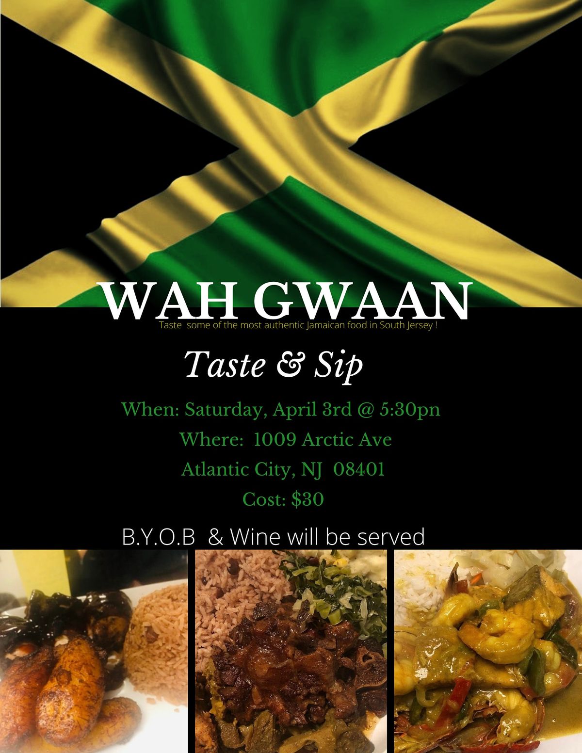 Wah Gwaan Taste And Sip Cocos Chicken And Waffles Atlantic City 3 April 21
