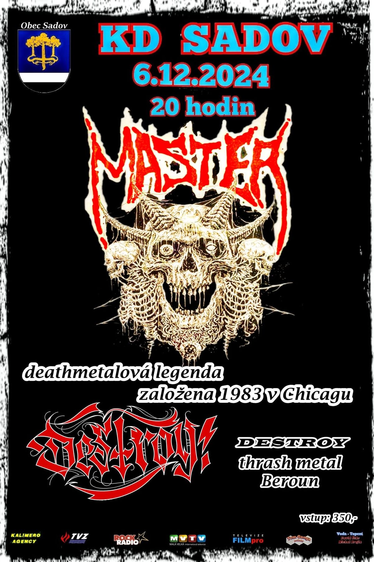 MASTER - legend\u00e1rn\u00ed ,,death metalov\u00e1,, sme\u010dka jede na karlovarsko 