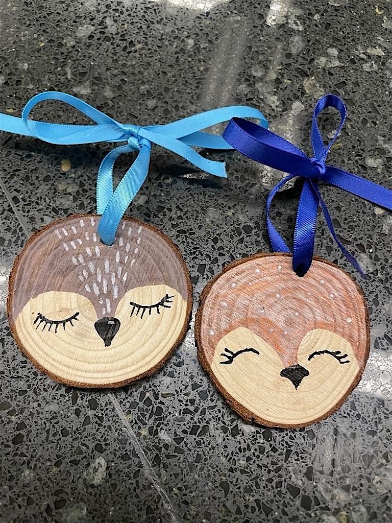 Kids Get Crafty: Wood Slice Ornaments