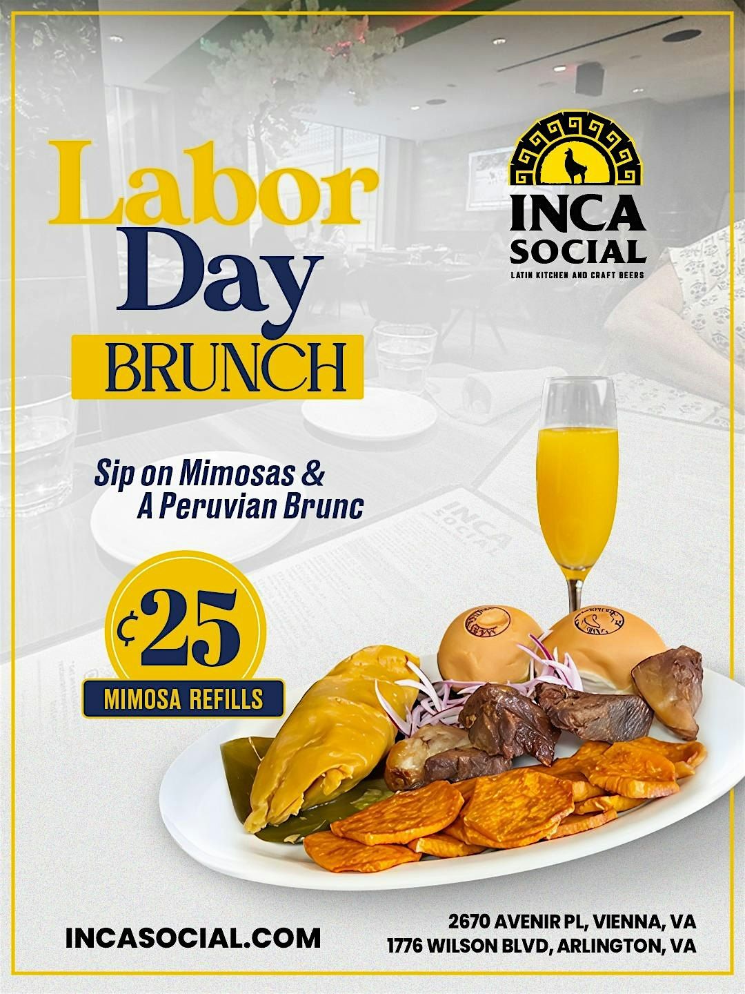 Labor Day Brunch at Inca Social #ArlingtonVA