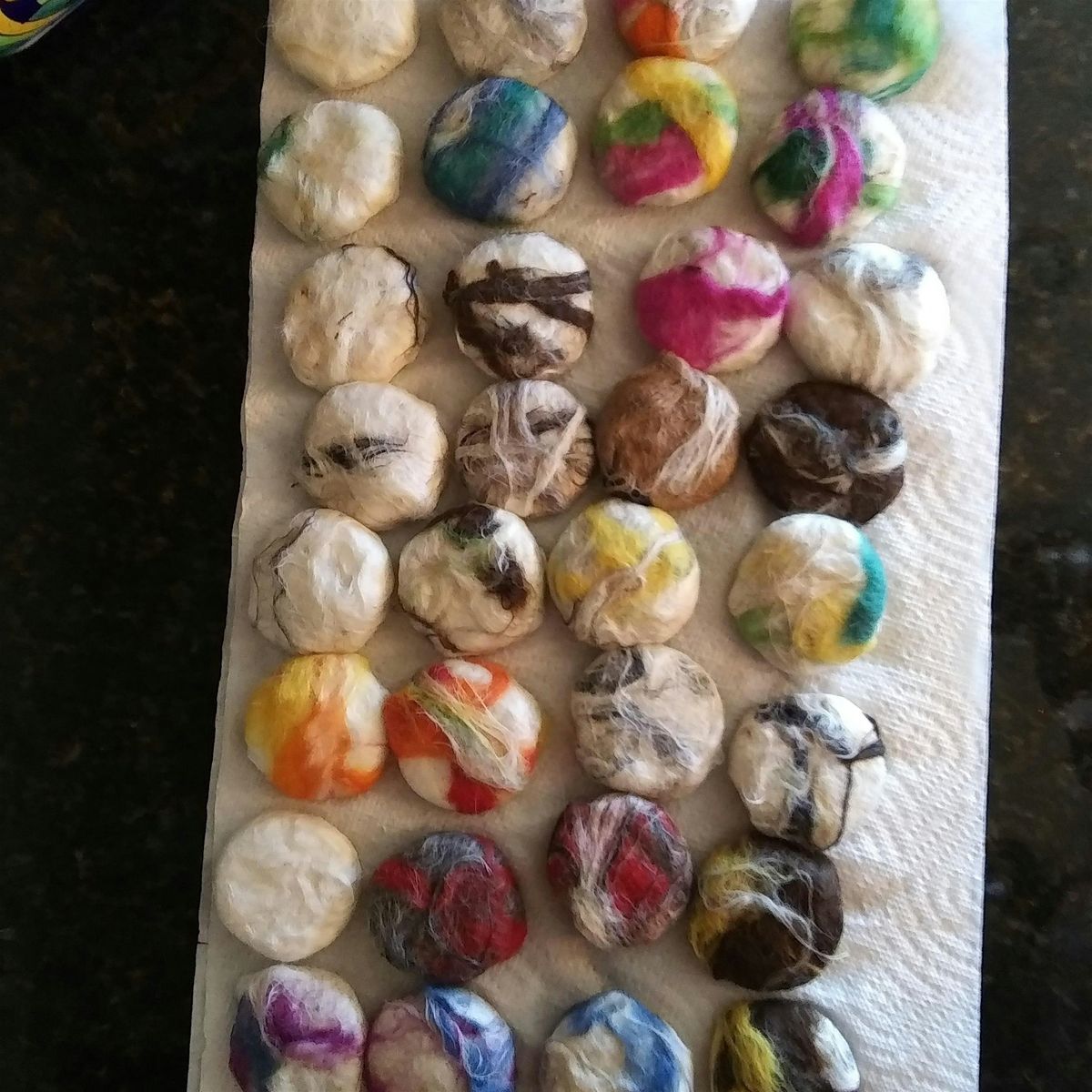 Soap Felting class with the Alpacas