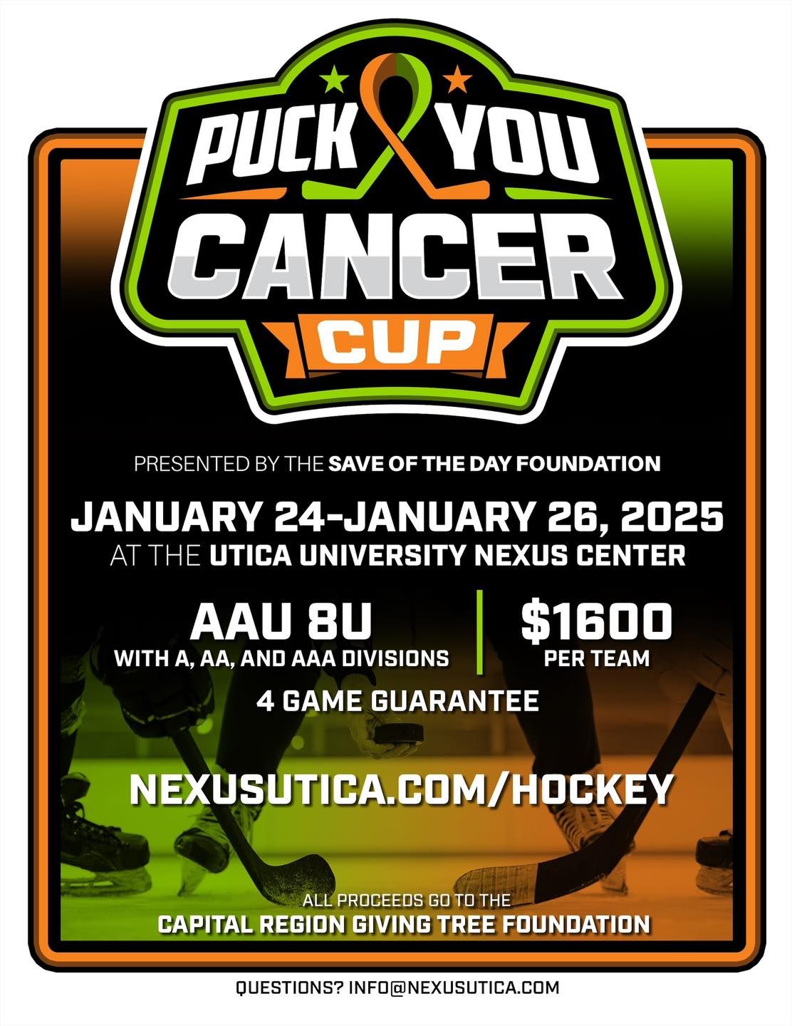 First Annual Puck You Cancer Cup Hockey Tournament 