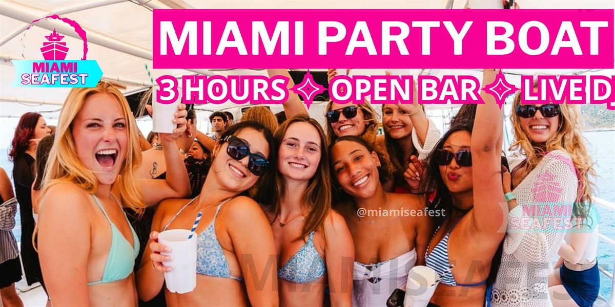 MEGA BOAT PARTY OPEN BAR