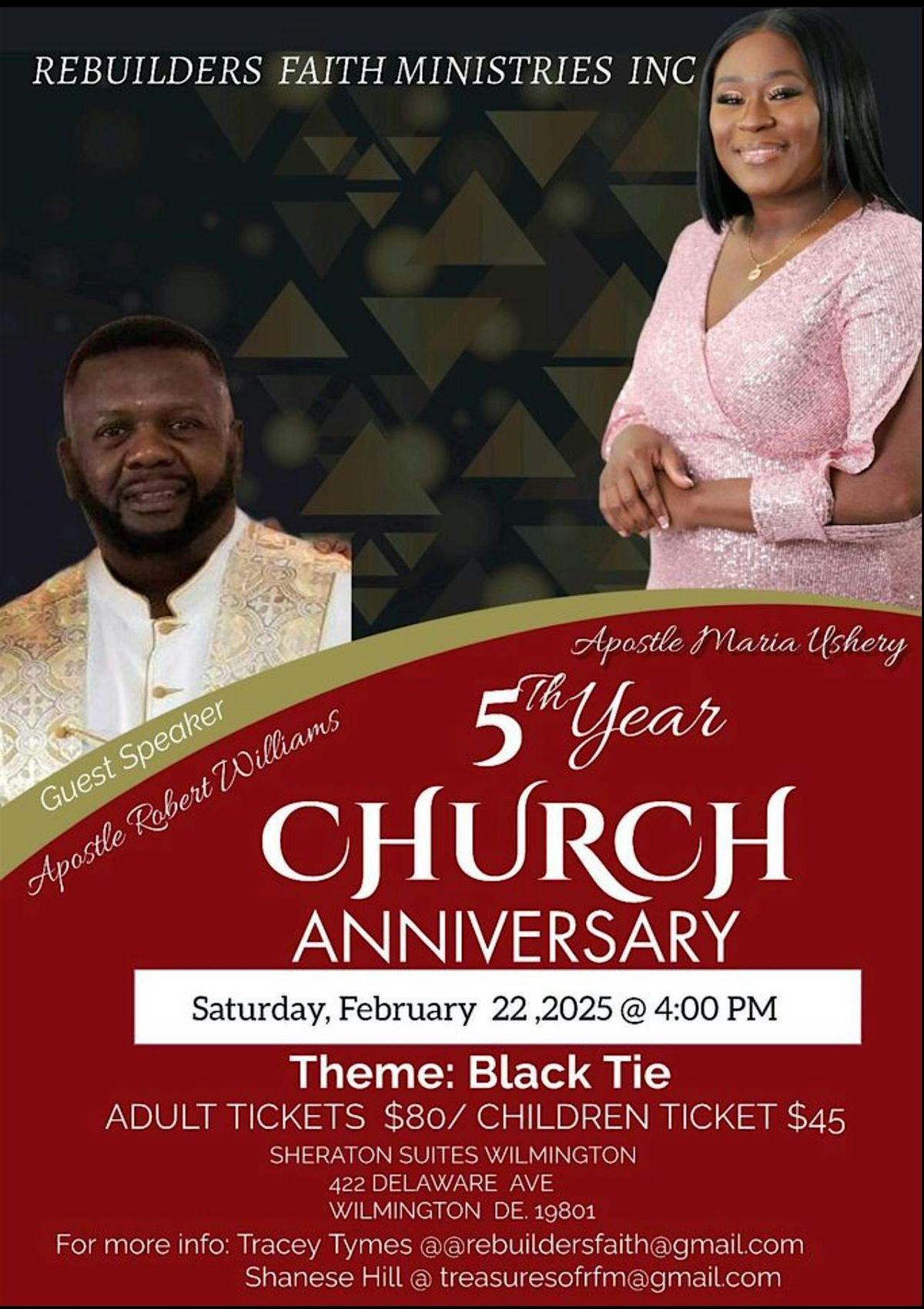 Rebuilders Faith Ministries, Inc 5th Church Anniversary