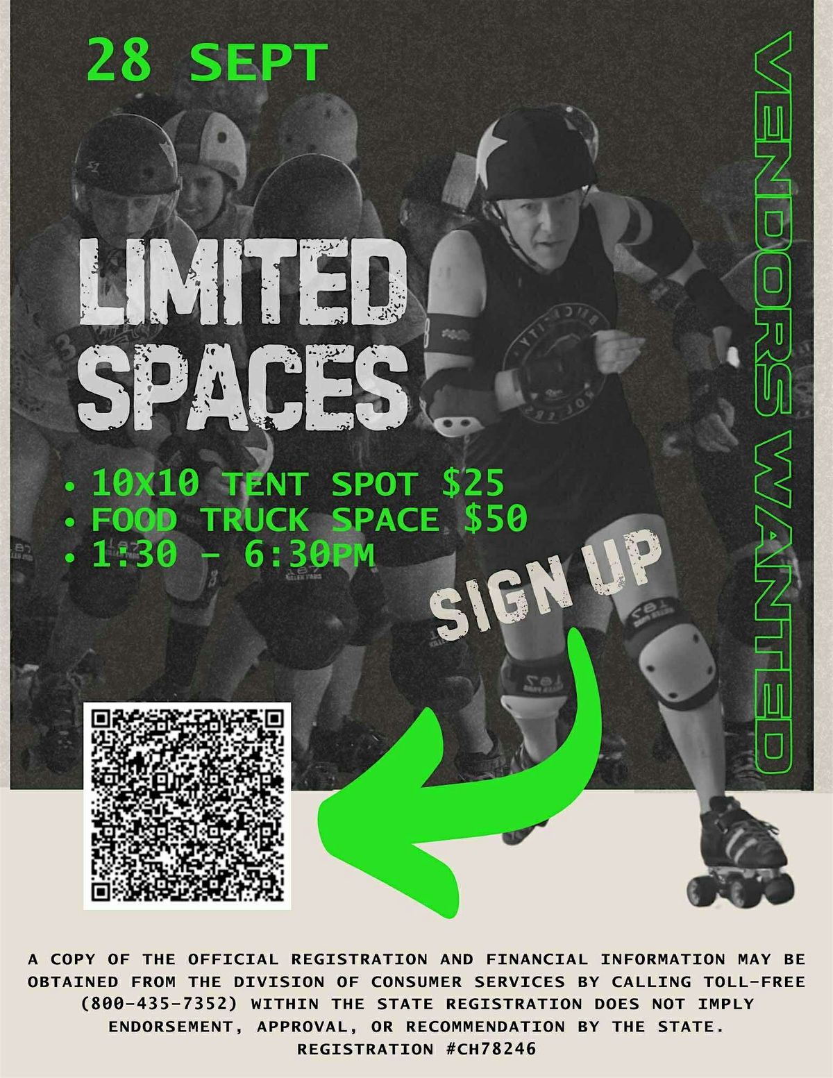 Vendor Call! Ocala Roller Derby at Ocala Downtown Market