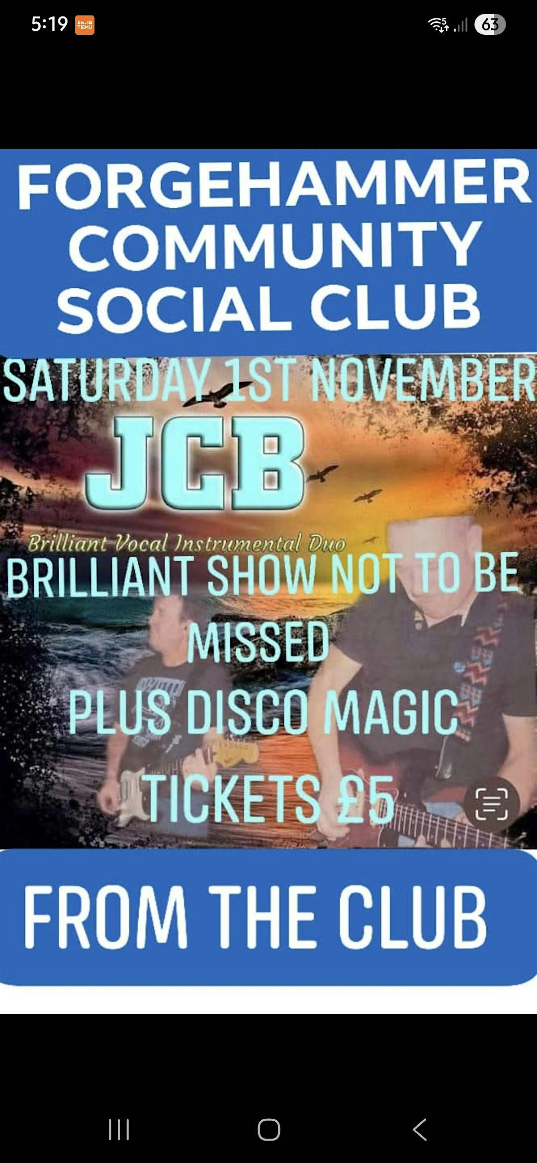 JCB with Disco Magic