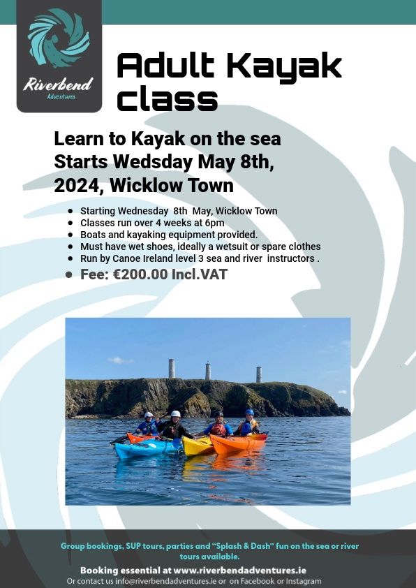 Learn to kayak in Wicklow