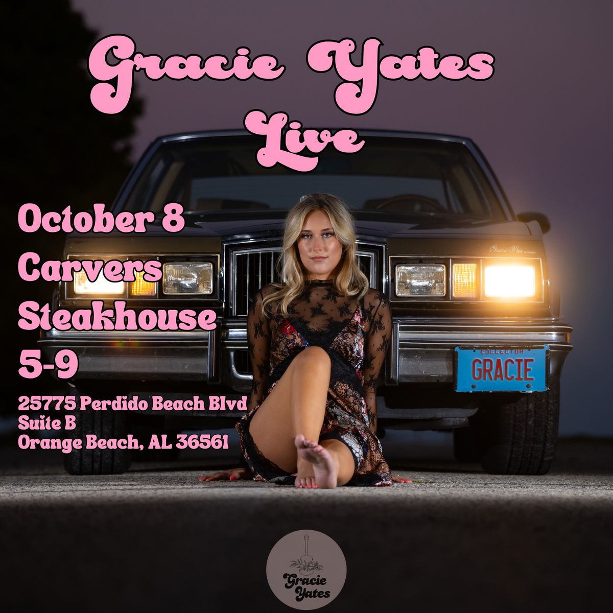 Gracie Yates Live: Carvers Steakhouse