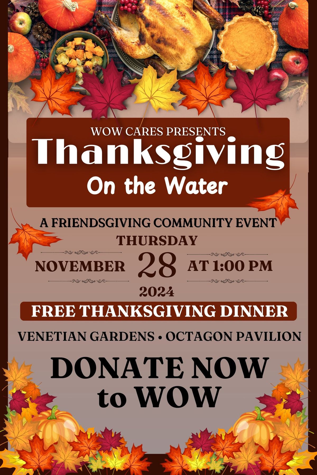 Thanksgiving On the Water \u2022 FREE EVENT \u2022 OPEN TO ALL