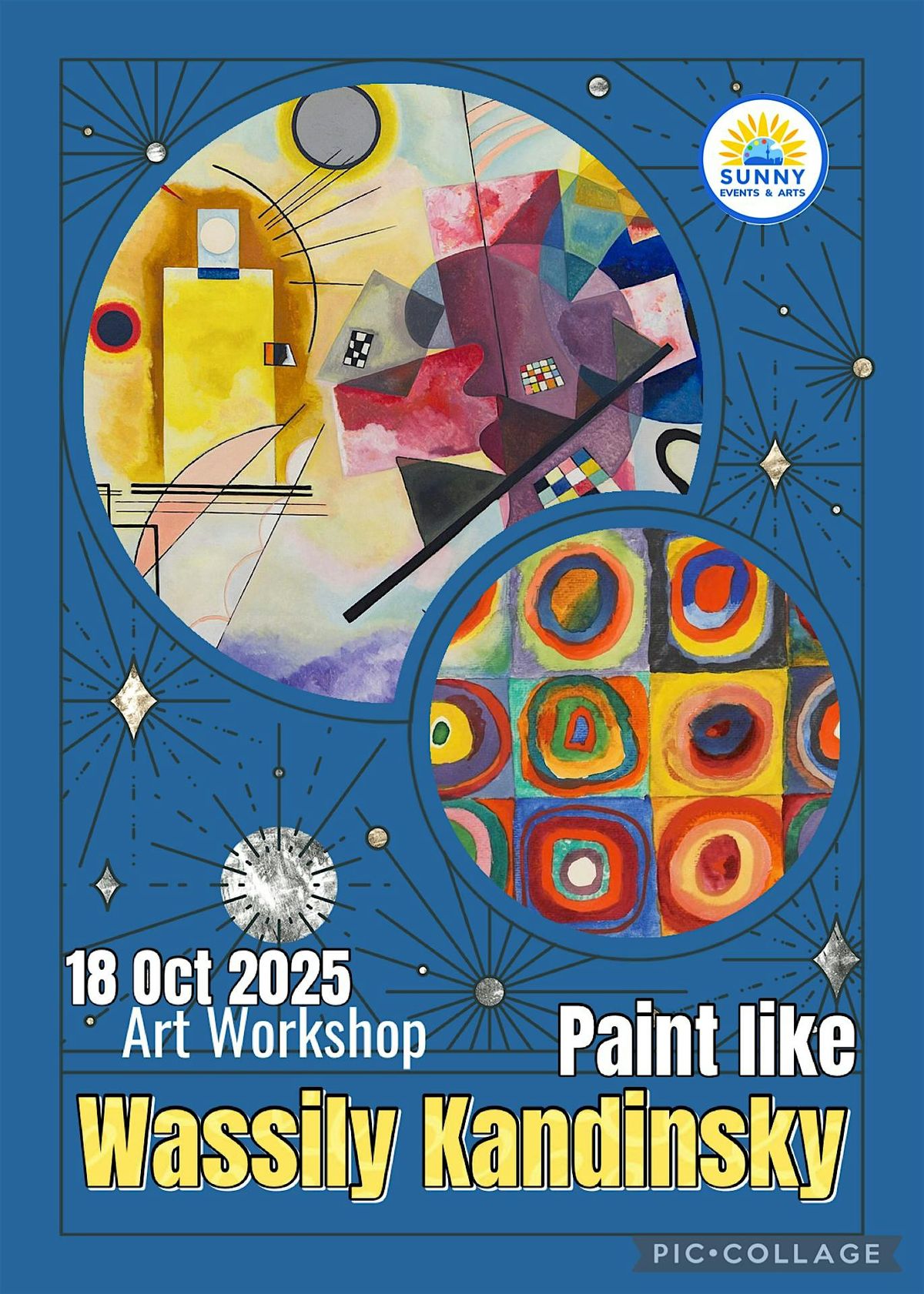 Art Workshop for adults Paint like Wassily Kandinsky