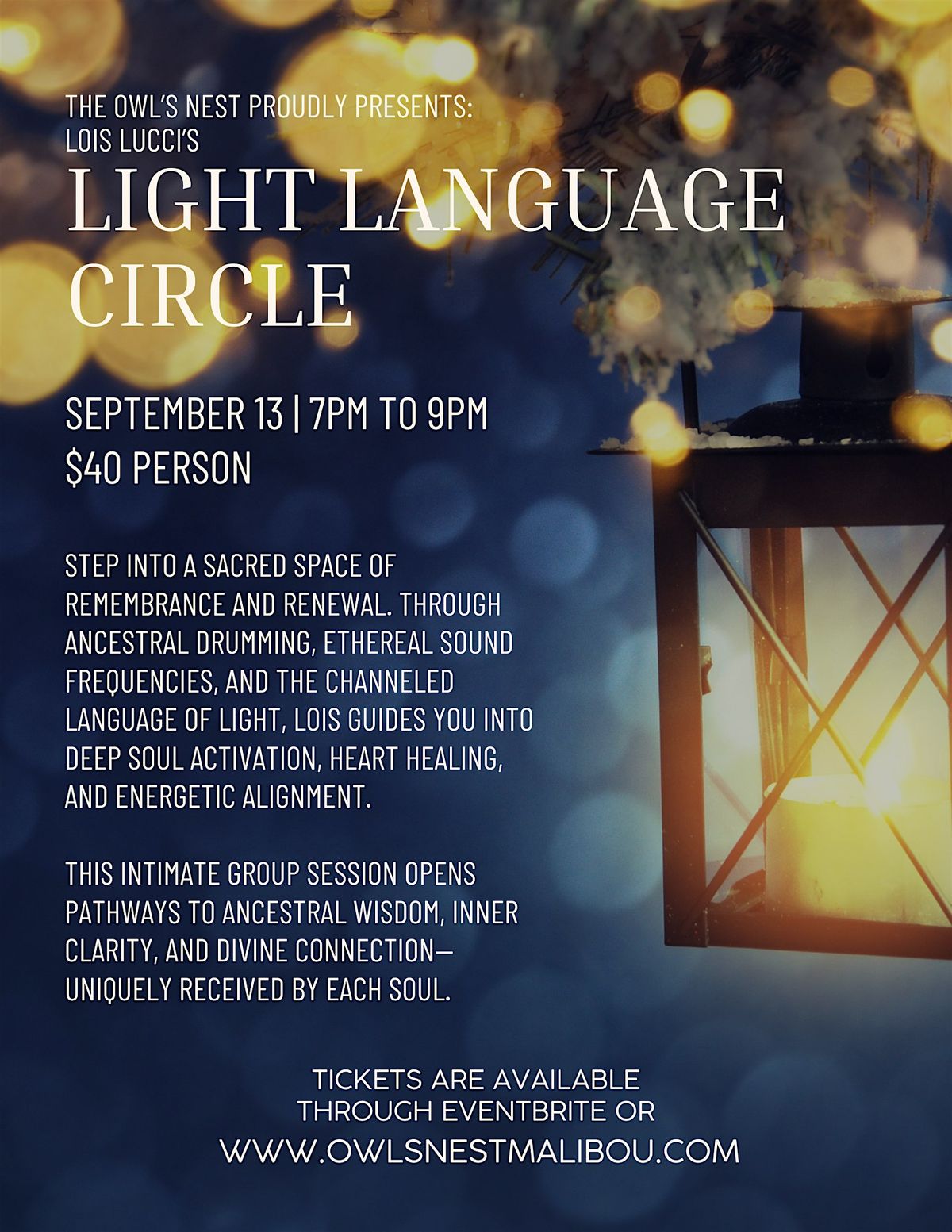 Light Language Circle with Lois Lucci