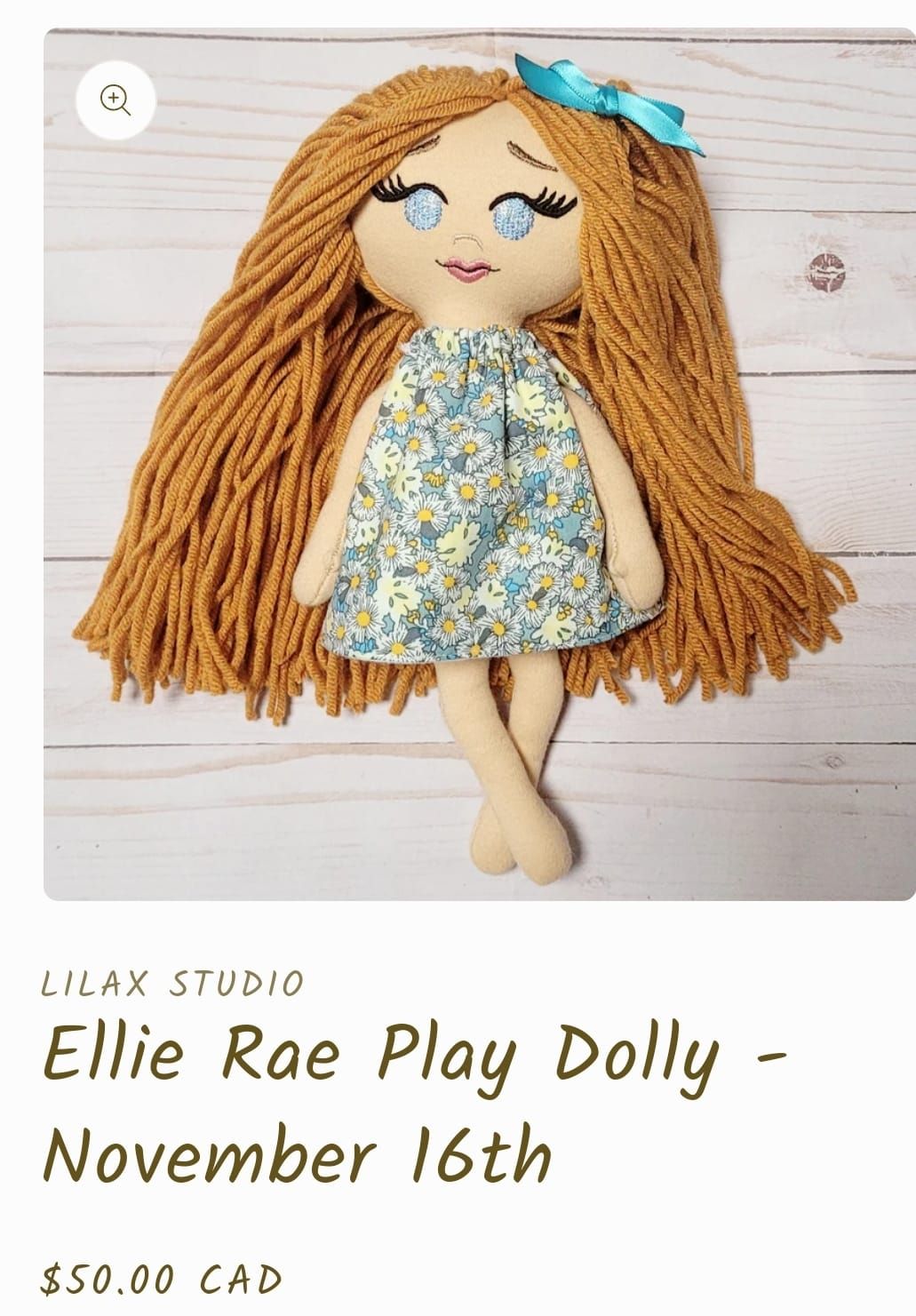 Ellie Rae Play Doll Workshop