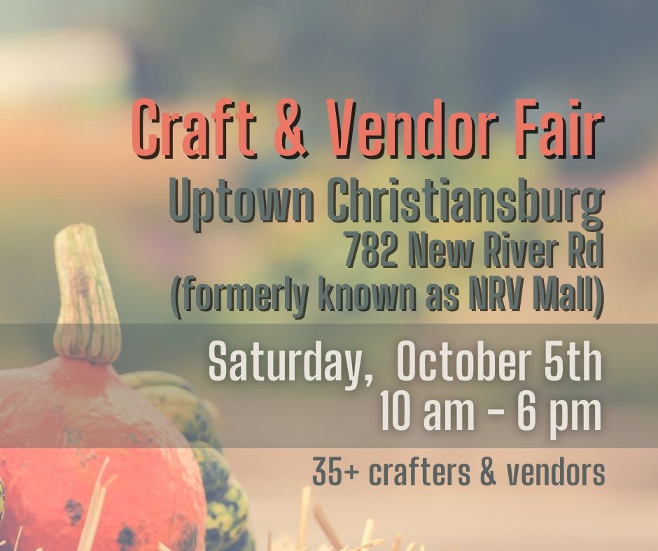 Craft & Vendor Event at Uptown C\u2019burg