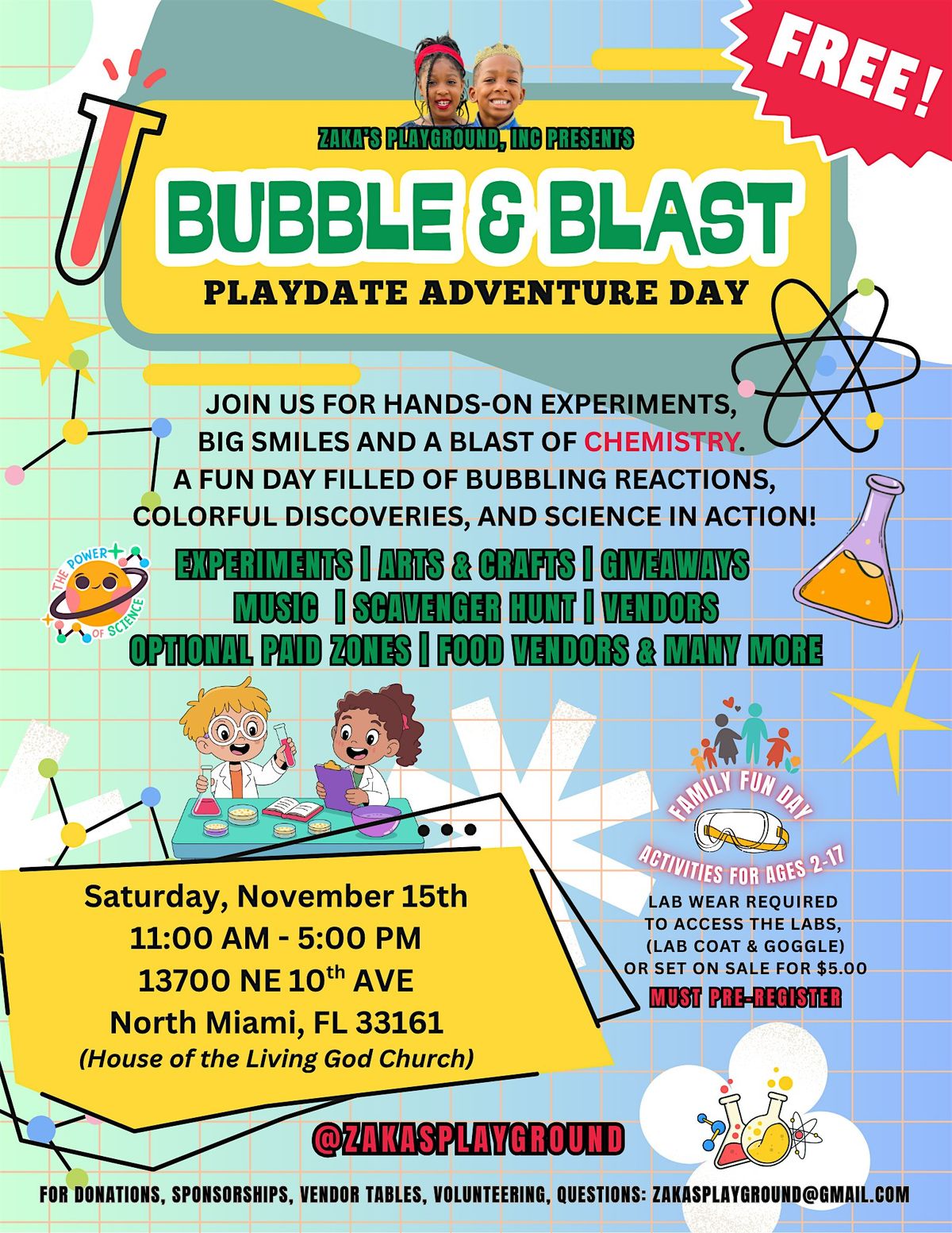 Bubble & Blast Playdate  Adventure Day